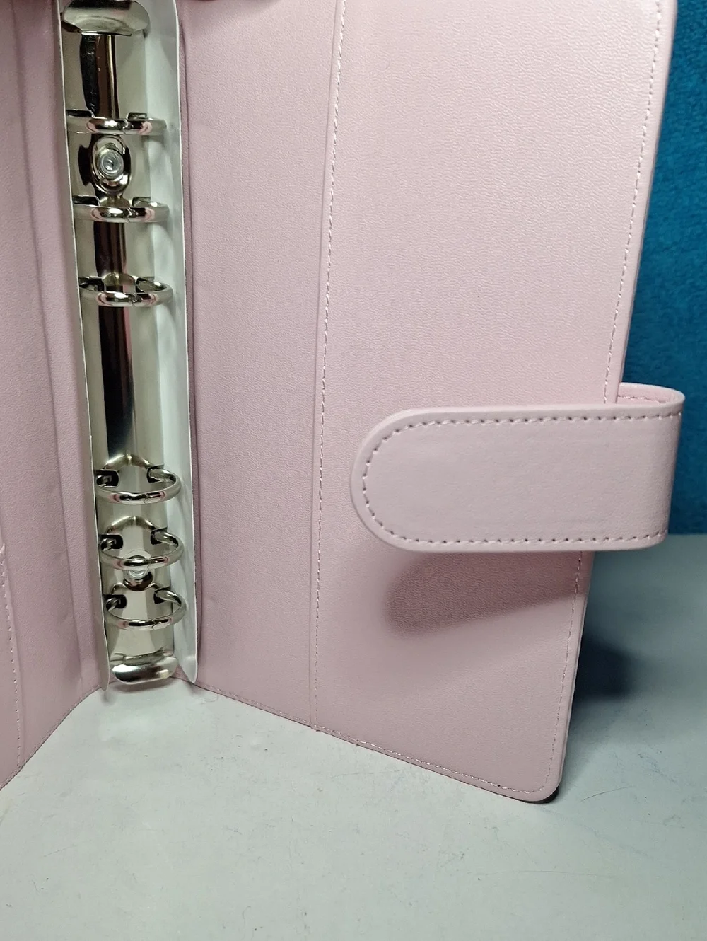 Light Pink A6 Binder Budget Financial Planner Journal with 6 Pockets Inserts NEW